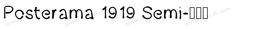 Posterama 1919 Semi字体转换